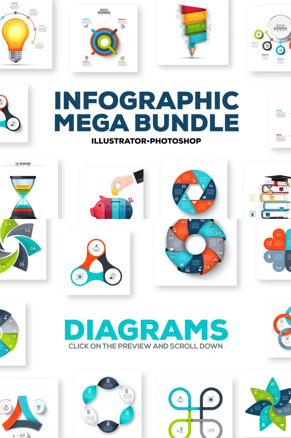 Infographic Mega Bundle - Hecavi - Illustrations Inspiration Website